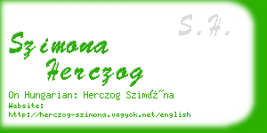 szimona herczog business card